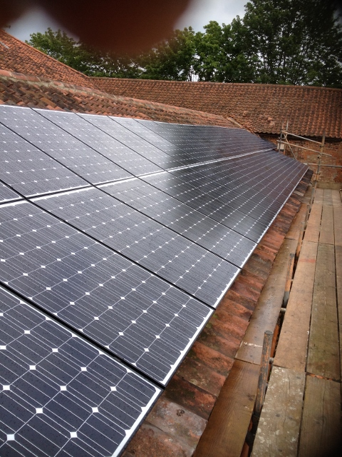 Solar Array on Barn Roof