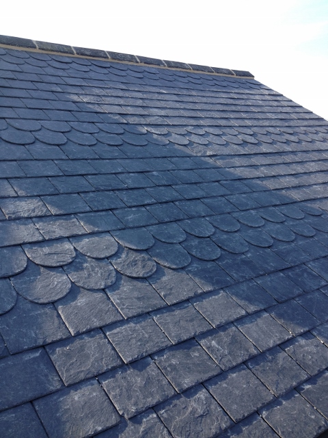 Spanish Slate with Decorative Course