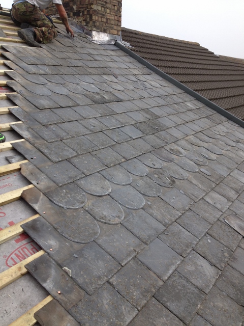 Spanish Slate with Decorative Course